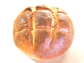 Baked sourdough bread